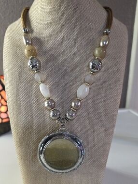 Chicos Bohemian Style Medallion 20Neclace